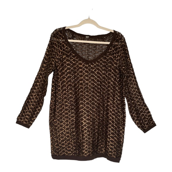 Free People Joan of Arc New Romantics Oversized Sweater Dress Tunic  Top Medium - Picture 6 of 6